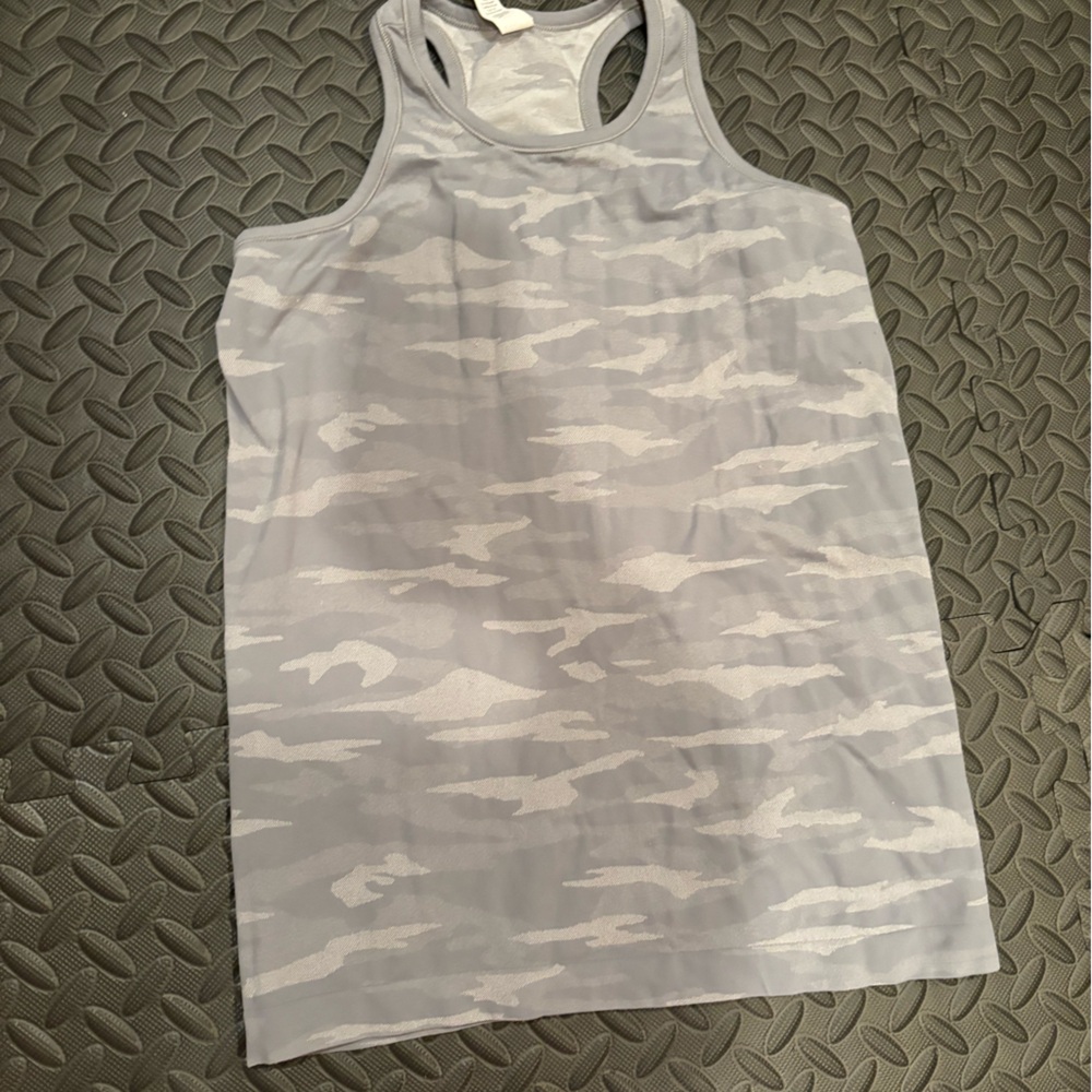Athleta tank top camo gray
